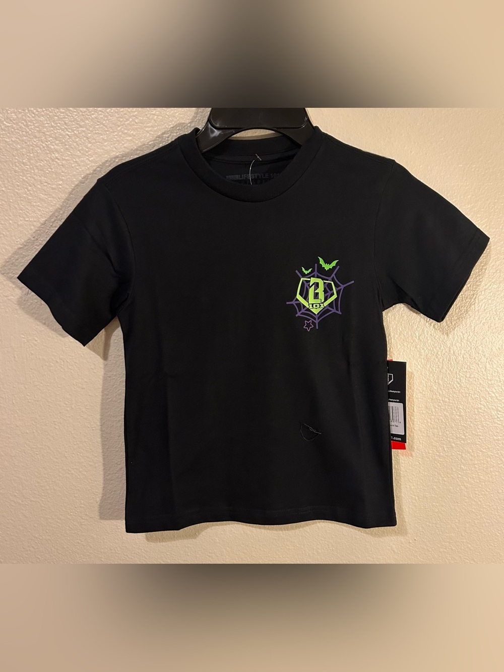 NWT Baseball Lifestyle 101 Spooky Season Tee Youth XXS 4-5 Years
